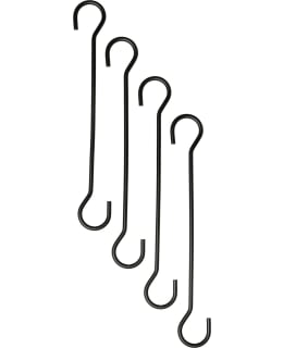 VERDOLA 20CM MUSTA RIPUSTUSKOUKKU 4KPL Main Image