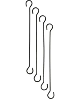 VERDOLA 30CM MUSTA RIPUSTUSKOUKKU 4KPL Main Image