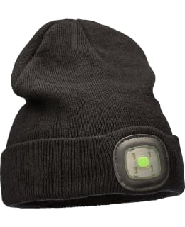 VISIRAY BLACK RECHARGEABLE LED BEANIE Main Image