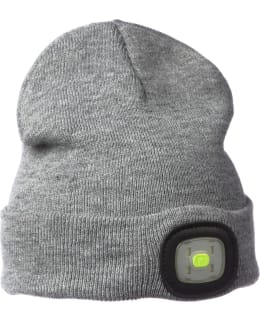 VISIRAY GREY RECHARGEABLE LED BEANIE Main Image