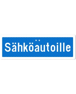 SEKURE 3MM 50X16CM ALU.SIGN "EV CARS" Main Image