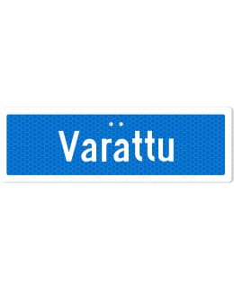 SEKURE 3MM 50X16CM ALU.SIGN "RESERVED" Main Image