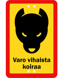 SEKURE 20X30 ALU.SIGN ANGRY DOG Main Image