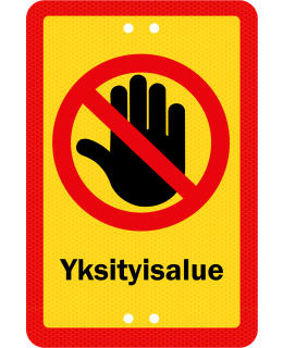 SEKURE 20X30 ALU.SIGN PRIVATE AREA Main Image
