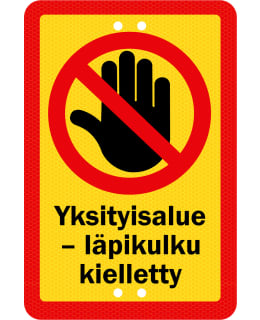 SEKURE 20X30 ALU.SIGN PRIVATE AREA 2 Main Image