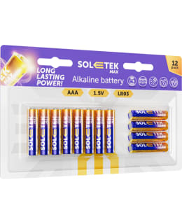 SOLETEK MAX AAA 12PCS ALKALINE BATTERY Main Image