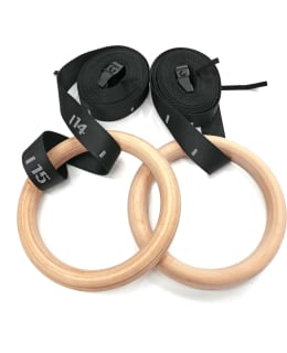 ISPORT WOODEN GYMNASTIC RINGS Main Image