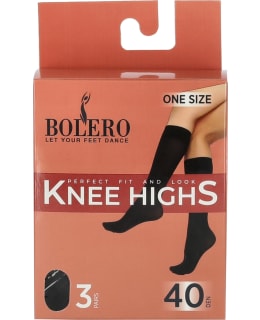 BOLERO BP9420-BLA-OS 3P W.KNEE HIGHS 40D Main Image