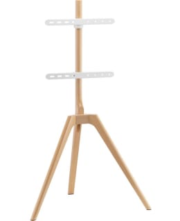 BANDAGO 43-65" TV FLO STAND WHITE/BEECH Main Image