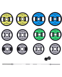 OPTIGYM 140KG 50MM PLATE+BAR SET Main Image