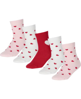 KIDER BK-902-P/W/R-23/26 L.SOCKS 5P Main Image