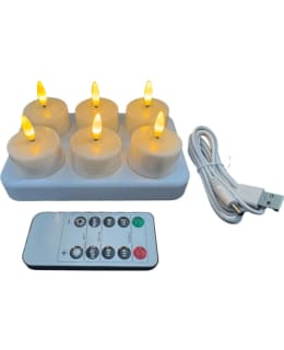 LUMIO LIGHTS RECHARGEABLE LED CANDLE 6PC Main Image