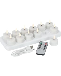 LUMIO LIGHTS RECHARGEAB. LED CANDLE 12PC Main Image