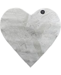 KOTOILU LUNA HEART Ø86 CM WHI CARPET Main Image
