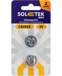 SOLETEK MAX CR2025 2PCS LITHIUM BATTERY Main Image