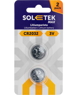SOLETEK MAX CR2032 2KPL LITIUMPARISTO Main Image