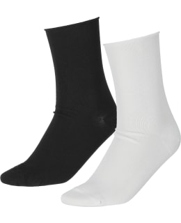 MA BW684 BLKWHT 36-38 2P SN BAMBOO SOCKS Main Image