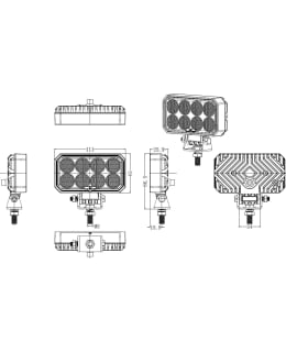 ARCTIC BRIGHT RECTANGLE 24W LED WORK LIG Main Image