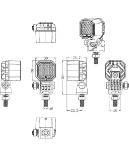 ARCTIC BRIGHT MINI SQUARE 5W LED WORK LI Main Image