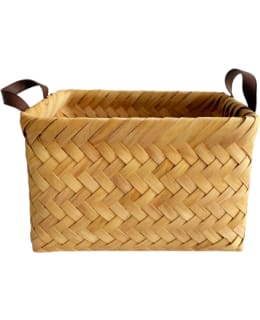 AINA VERSO 32X22X21 WOVEN WOODEN BASKET Main Image