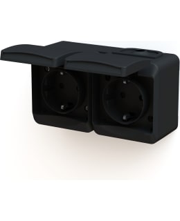 HARJU HIILI 2-OS PINTA IP44 RL MUSTA Main Image