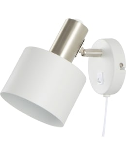 HARJU WHITE/BRUSHED NICKEL WALL LAMP Main Image