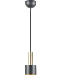HARJU 200MM BLACK/BRUSH.BRASS PEND.LAMP Main Image