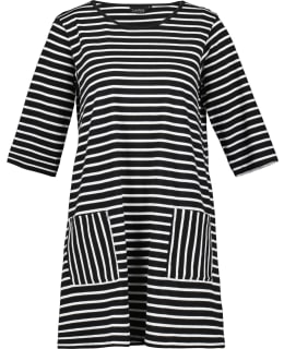 PASSION 635053 RAITA W.TUNIC BLA/WHI M Main Image