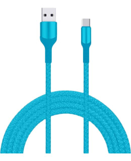 LIVIA USB-A/USB-C 2M TURKOOSI LATAUSJ Main Image