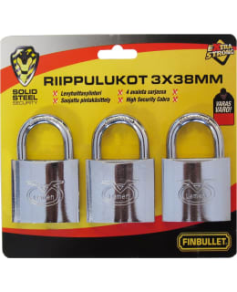 FB 3*38MM KROMI RIIPPULUKKOSARJA Main Image