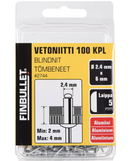 FINBULLET VETONIITTI ALUMIINI 2.4 X 6 MM Main Image