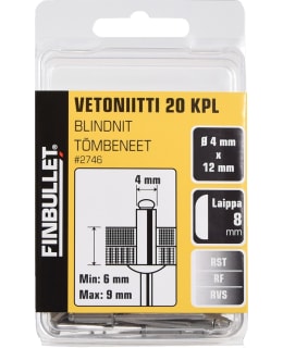 FINBULLET VETONIITTI RST 4.0 X 12MM Main Image