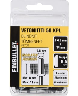 FINBULLET VETONIIT ALU 4.8X14 MM 50KPL Main Image