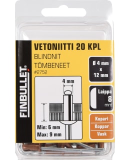 FINBULLET VETONIITTI KUP 4.0X12MM 20KPL Main Image