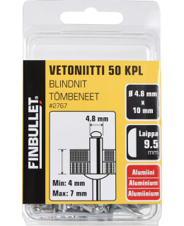 FB 4,8x10MM 50KPL ALUM VETONIITTI Main Image