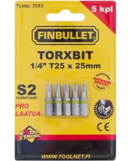 FB 1/4" T25 25MM TORXBIT 5-OS SARJA Main Image