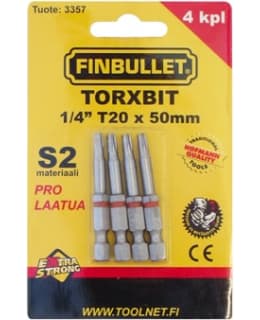 FB 1/4" T20 50MM 4-OS TORXBIT SARJA Main Image