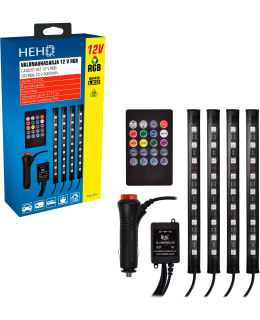 HEHQ RGB 12V LED VALONAUHASARJA 4-OS MUS Main Image