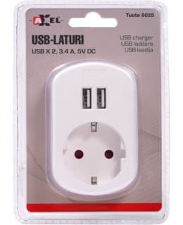 AXXEL 2X3.4A 5V DC USB-LATURI Main Image