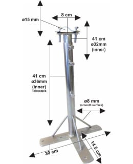 Tool 8101 antennimaston seinäkiinnike 40-70cm Main Image