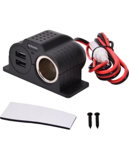 AXXEL 12/24V 2XUSB 3,4A PINTA-ASENNUK. Main Image