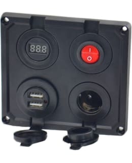 AXXEL 12V 2XUSB KYTKINPANEELI PISTOKE Main Image