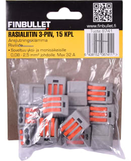 FINBULLET 3-PIN 15KPL RASIALIITIN Main Image
