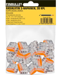 FINBULLET 3-NAPAINEN 20KPL RASIALIITIN Main Image