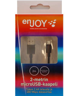 ENJOY 2M MICROUSB LATAAVA DATAKAAPELI MU Main Image