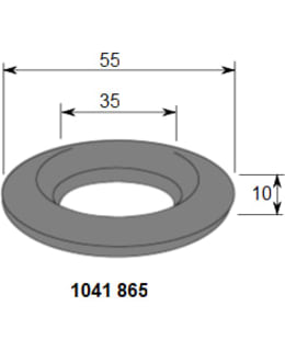 KK Ø55/35 X 10MM 2KPL KANNATINRENGAS Main Image