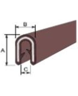 KK P-891 17MM PVC-MUOVI MUSTA MUOTONAUHA Main Image