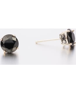 SILVER BAR 3460-MUSTA CZ 6MM KORVAKORU Main Image