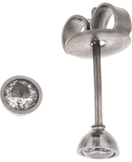 SILVER BAR TITAANI ZIRKONI 3MM KORVAKOR Main Image