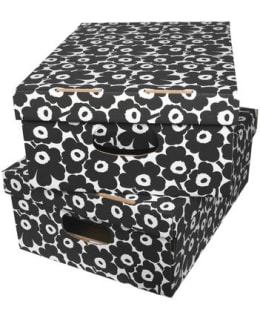 MARIMEKKO UNIKKO MUSTA 2KPL KOTILAATIKKO Main Image